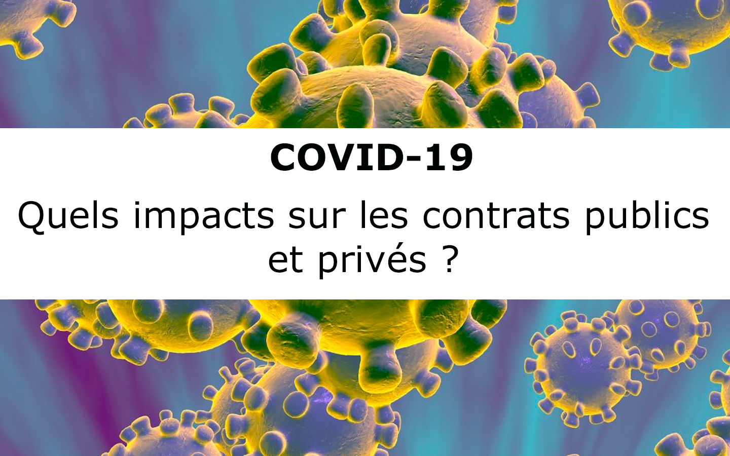 CORONAVIRUS Marchés publics contrats privés